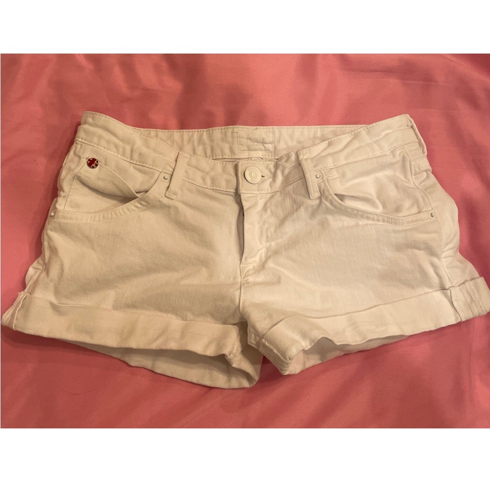 Hudson White Jean Shorts